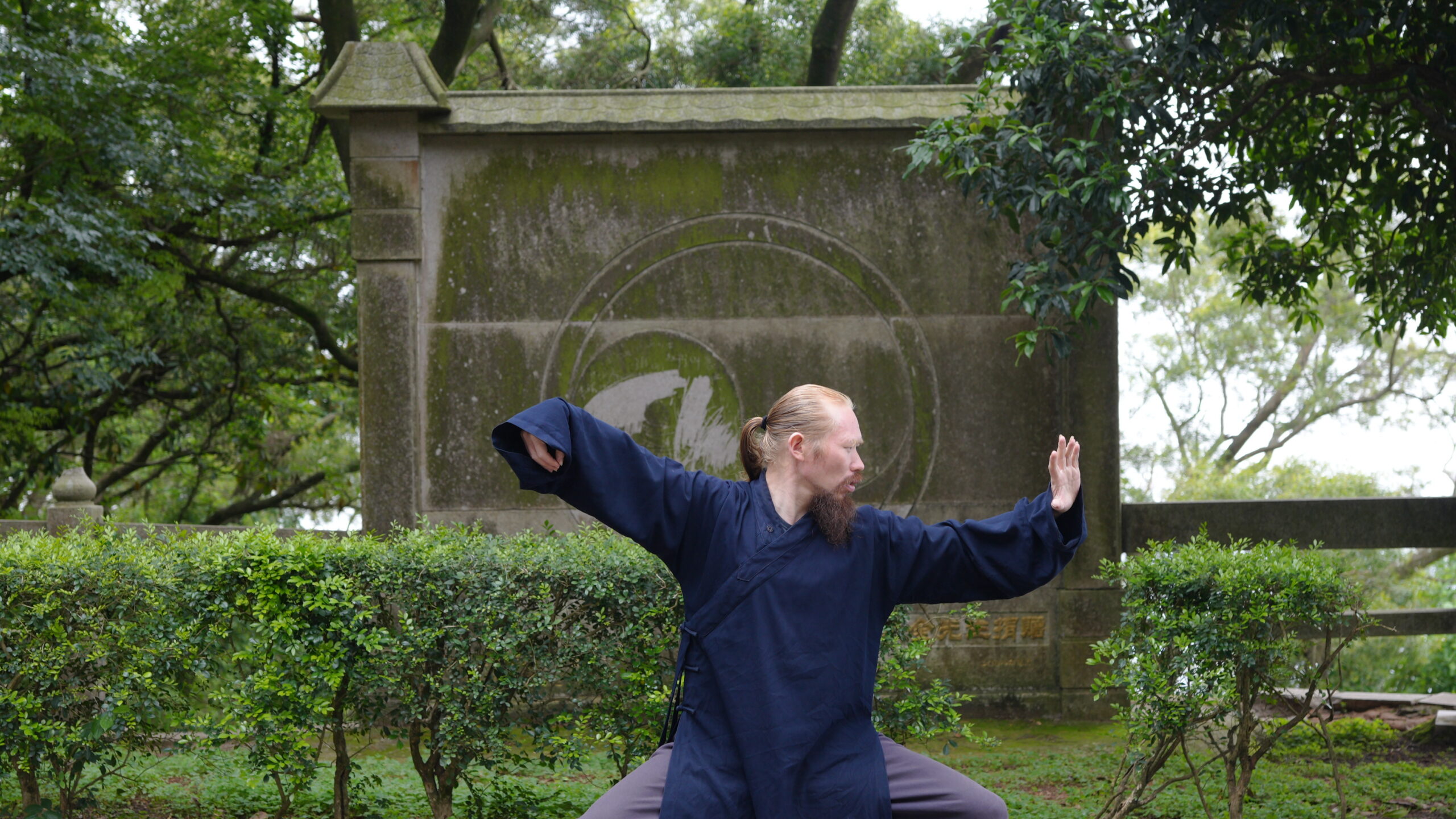 Teacher practicing Tai Chi
