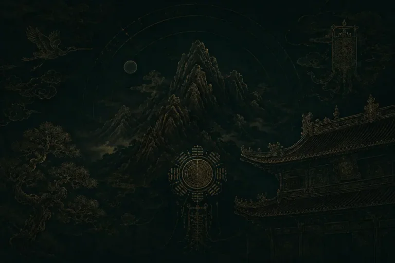 Longhu Mountain and Zhengyi Daoist lineage archive illustration