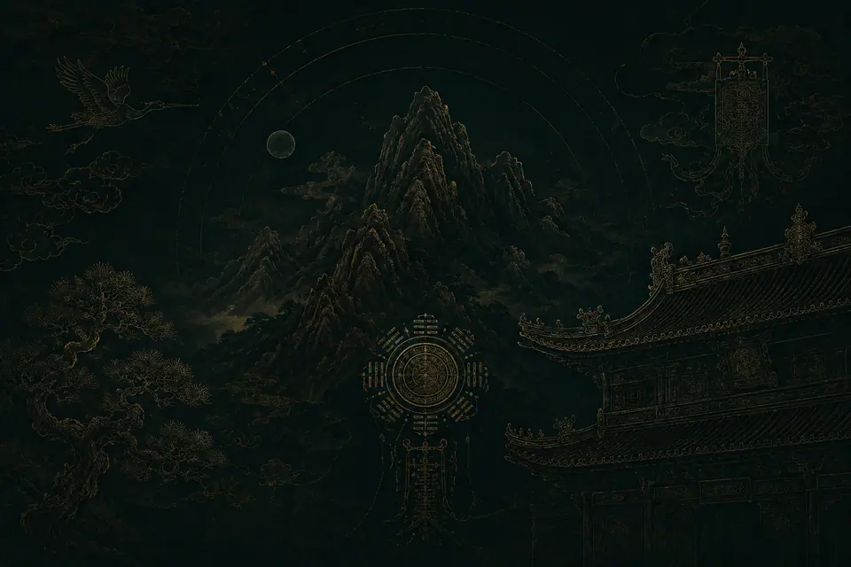 Longhu Mountain and Zhengyi Daoist lineage archive illustration