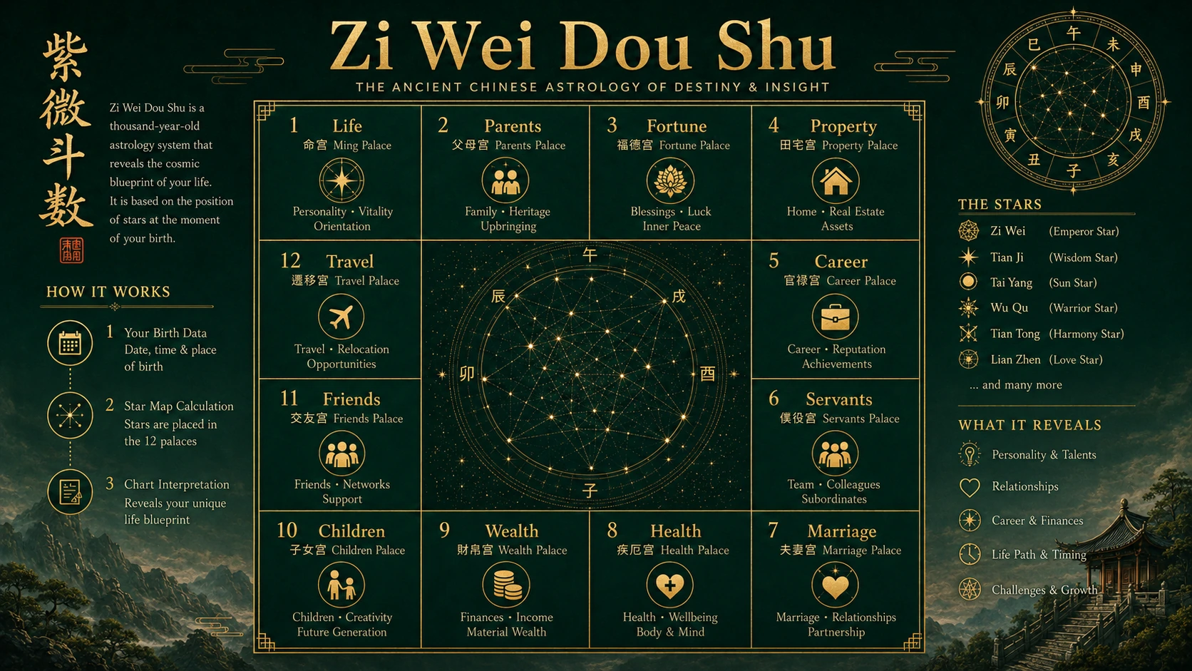 Life pattern and timing chart illustration